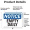 Signmission Empty Daily, 5 in W x Rectangle, Vinyl Decal OS-2PACK-NS-D-35-L-12025 - alternate 2